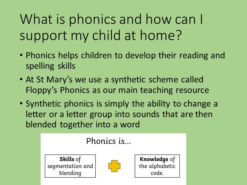 Phonics Evening Workshop 2